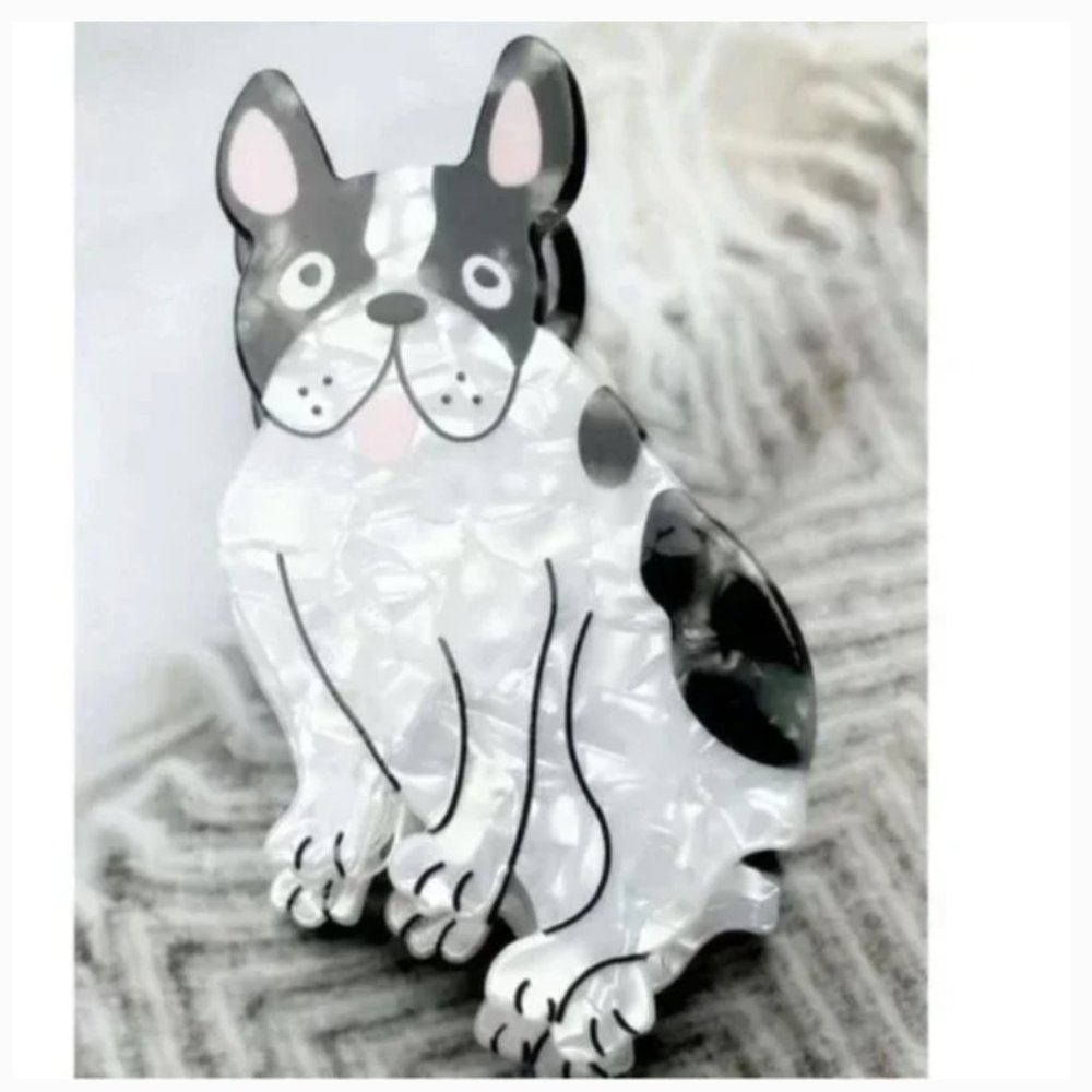 ⭐️❤️ FREE Dog Puppy Terrier Hair Chic Glam Trendy Modern Minimalist Claw Clip